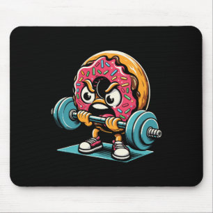 Donut Lifting Weights Funny Gym Workout Weightlift Mouse Pad