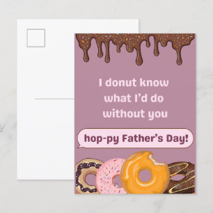 Donut Limited Father's Day Edition Invitation Postcard