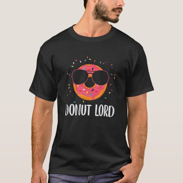 Donut Lord Pretzel Lady Matching Family Doughnut L T-Shirt (Front)