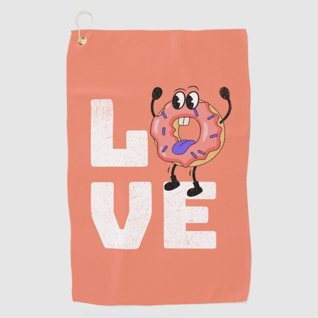 Donut love golf towel (Front)