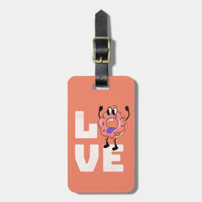 Donut love luggage tag (Front Vertical)