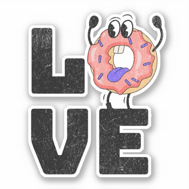 Donut love sticker (Front)