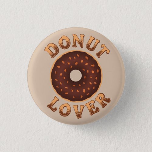 Donut Lover Button