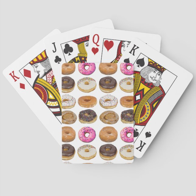Donut Lover Doughnuts Variety Poker Cards (Back)