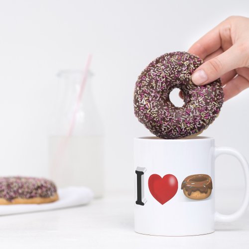 Donut Lover half Coffee Mug