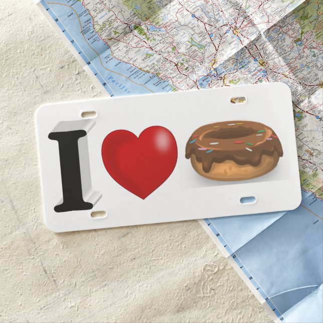 Donut Lover License Plate (In Situ)