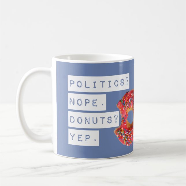 Donut Lover Mug Blue (Left)