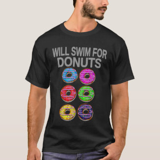 Donut Lover Swim Funny Swimming Baking Gym Food T- T-Shirt