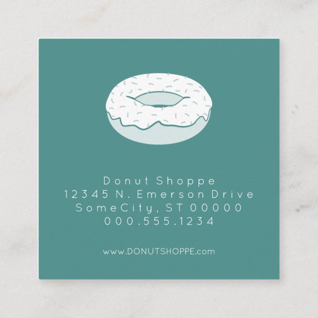 donut loyalty stamp card (Back)