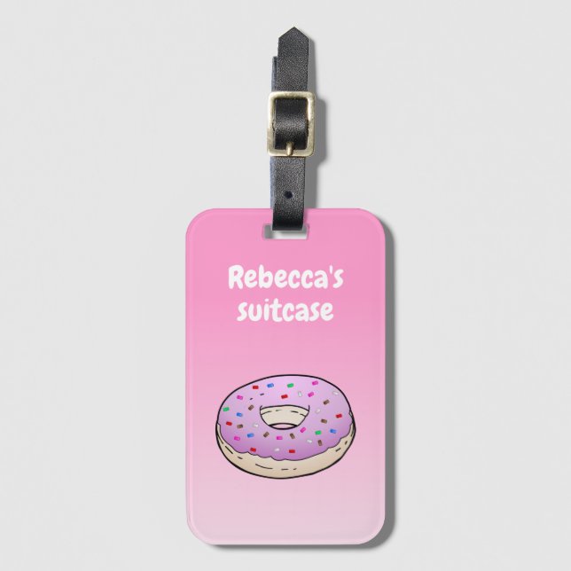 Donut Luggage Tag (Front Vertical)