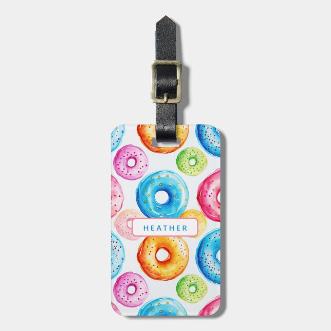 Donut Luggage Tags (Front Vertical)