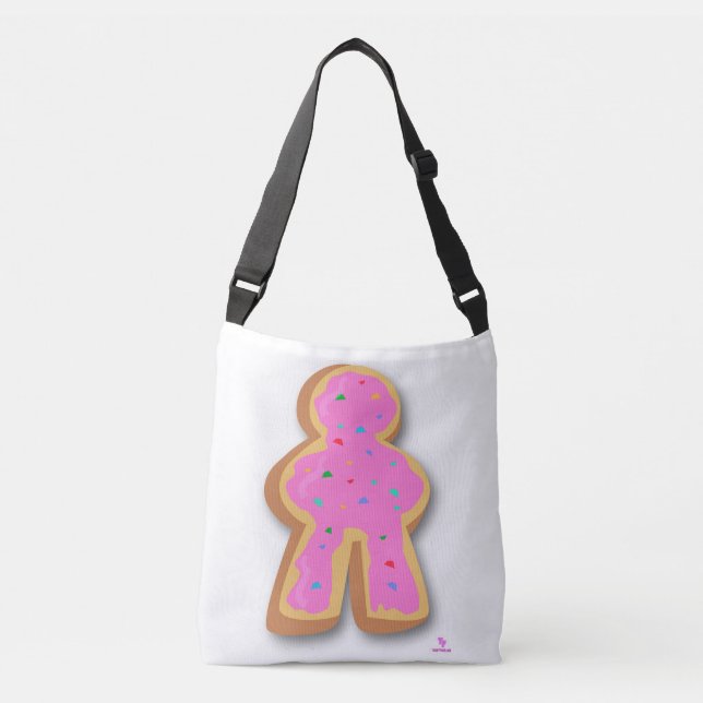 Donut Meeple Fun Board Game Artsy Design Crossbody Bag (Front)