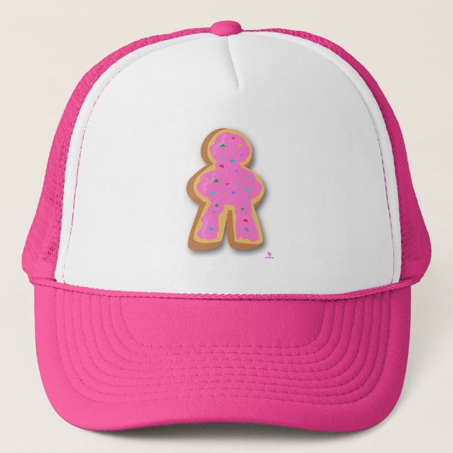 Donut Meeple Fun Board Game Piece Art Trucker Hat (Front)
