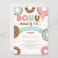 Donut Mind If I Do Bridal Shower Invitation