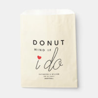 Donut Mind If I Do Custom Wedding Snack Favor Bag