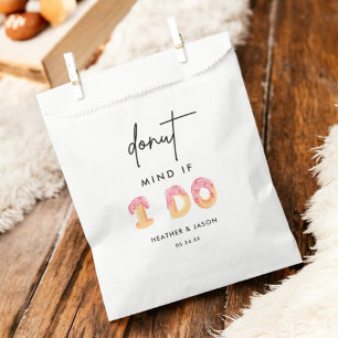 Donut Mind If I Do Donut Bar Wedding Favor Favor Bag