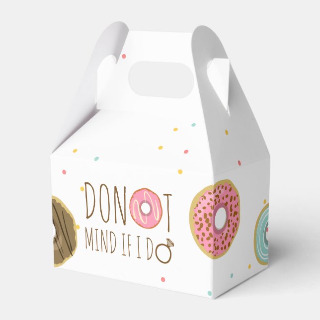 Donut Mind If I Do Favor Box Bridal Shower Bag (Front Side)