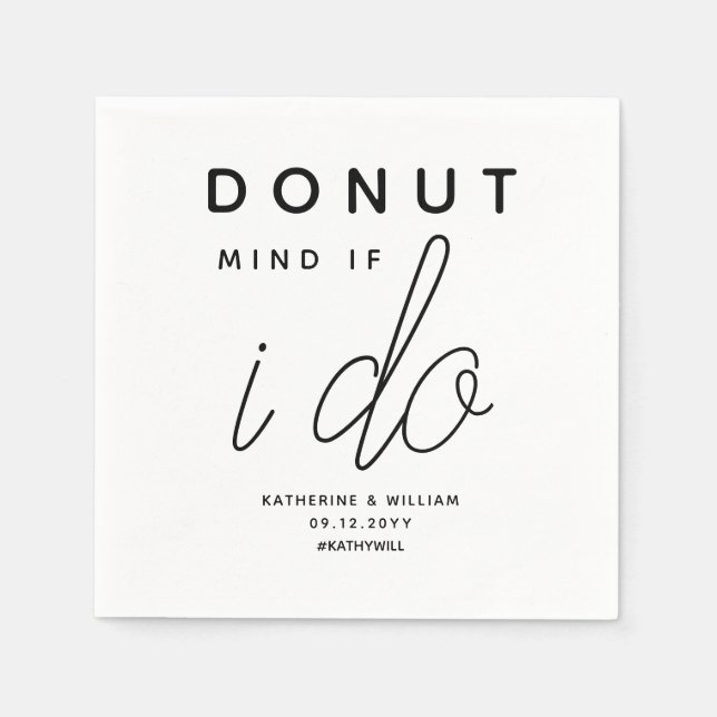Donut mind if I do modern Napkins (Front)