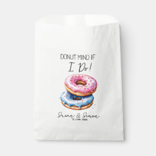 Donut Mind If I Do! Personalized Wedding Donut Favor Bag