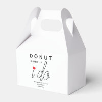 Donut Mind If I Do Red Heart Wedding