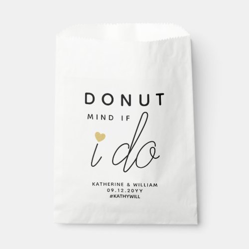 Donut Mind If I do Wedding Snack Favor Bag