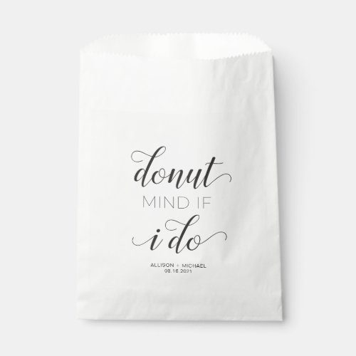 Donut Mind If I Do Wedding Treat Bag Favor