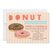 Donut miss this party - Donuts Party Invitation