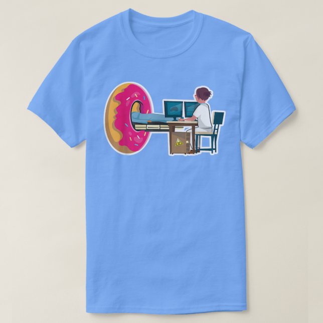 Donut MRI scanner for radiology technician and rad T-Shirt (Design Front)