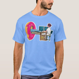 Donut MRI scanner for radiology technician and rad T-Shirt