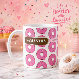 Donut Mug with Name and Quote