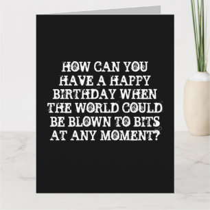 DONUT NUCLEAR WW3 BIRTHDAY CARD