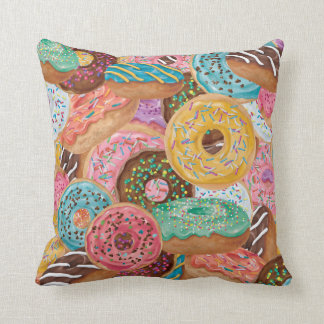 Donut Overlap Print Pillow