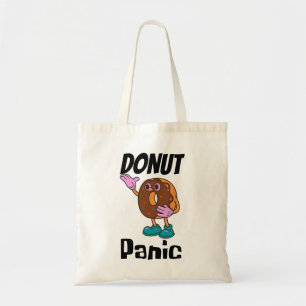 Donut panic donut tote bag