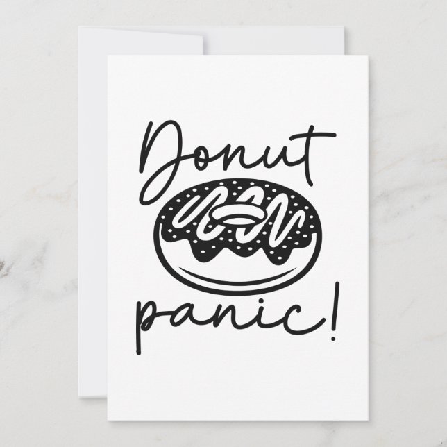 Donut Panic Thank You Card (Front)
