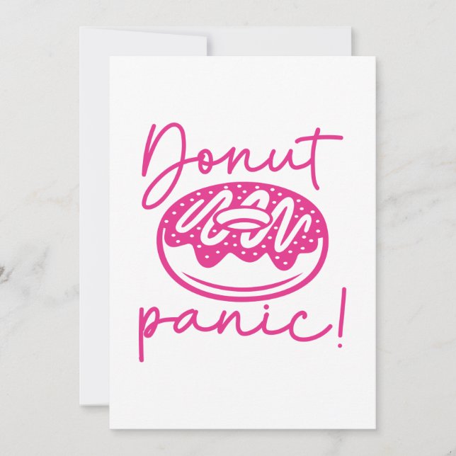 Donut Panic Thank You Card (Front)