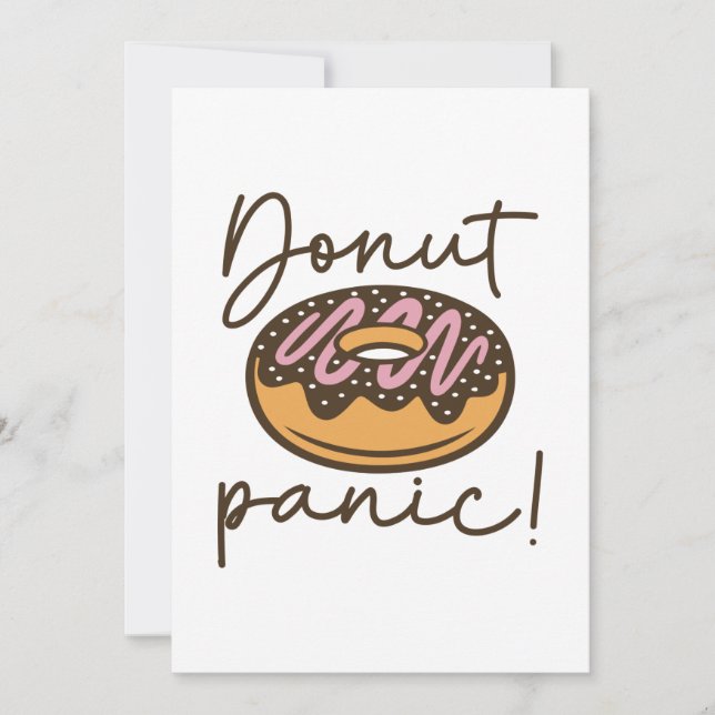 Donut Panic Thank You Card (Front)