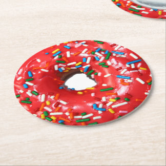 Donut Paper Drink Coasters