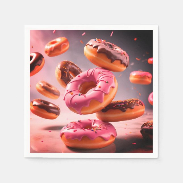 Donut Paper Party Napkins (Front)