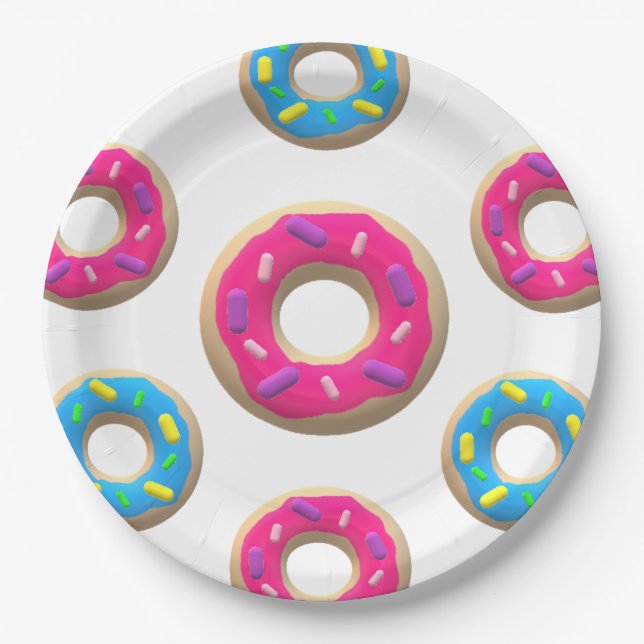 Donut  paper plate (Front)