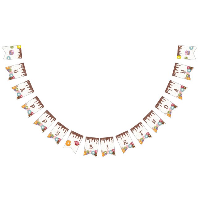 Donut Party Birthday Party Banner  (All)