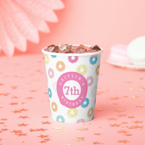 Donut Party  Donut Birthday Party Paper Cups