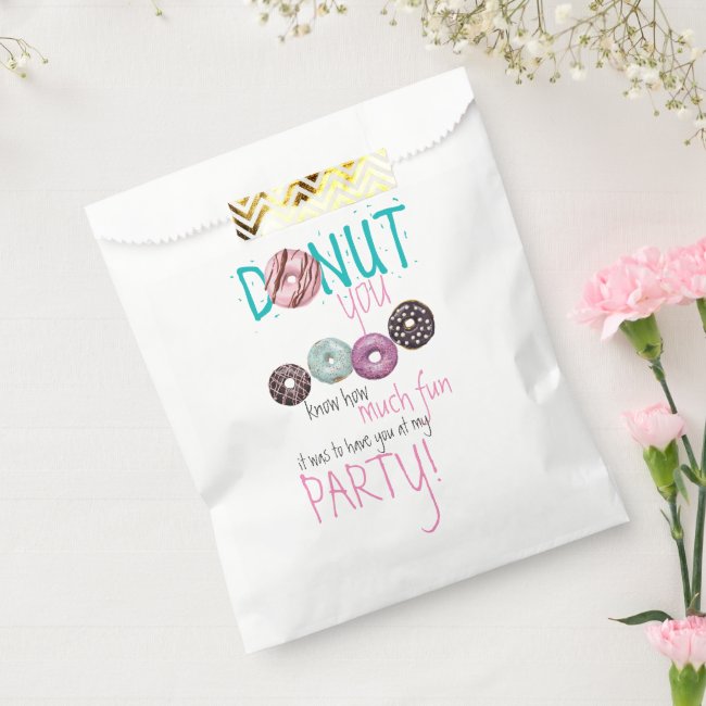Donut Party Favor Bags