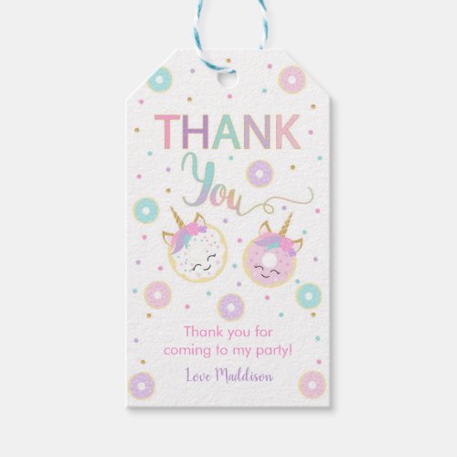 Donut Party Favor Tags _ Unicorn and Donuts