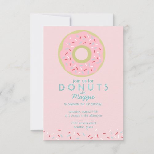 Donut Party Invitation