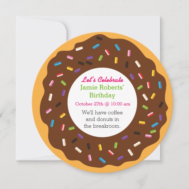 Donut Party Invitation (Front)