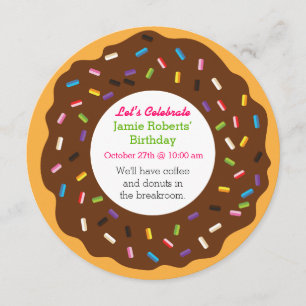 Donut Party Invitation