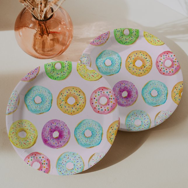 Donut Party Paper Plates (Donut Party Paper Plates)