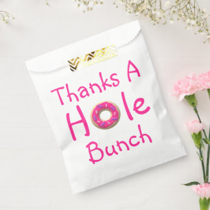 Donut Party Thank You Favor Bag