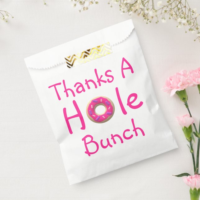 Donut Party Thank You Favor Bag (Sealed)