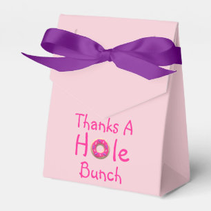 Donut Party Thank You Favor Bag Boxes